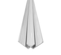 VIPANEL Profilé angle 90° intérieur 255 cm pour panneau VIPANEL 3 mm - Blanc