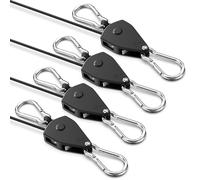 Viparspectra 2 Paire de 1/20,3 cm Heavy Duty réglable Lampes de Culture Corde Cintre