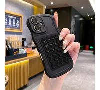 VIPAVA Coque Wave pour iPhone 17, 16, 15, 14, 13, 12, 11 Pro Max et Plus, avec Ventouse en Silicone Double Face et adhésif arrière, Noire, Compatible avec iPhone 16 Pro.