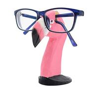VIPbuy Support à lunettes en bois sculpté à la main en forme d'animal pour la maison, le bureau, la décoration (flamant rose)