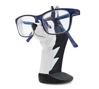VIPbuy Support à lunettes en bois sculpté à la main en forme d'animal pour la maison, le bureau, la décoration (husky)