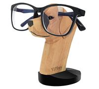 VIPbuy Support à lunettes en bois sculpté à la main en forme de Labrador pour le bureau, le domicile, la décoration
