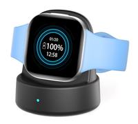 Vipcase Station de charge magnétique pour Fitbit Sense/Sense 2/Versa 3/Versa 4, support de chargeur magnétique avec câble USB-C, accessoires pour montres connectées Fitbit, noir