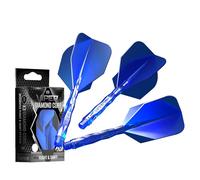 Viper Diamond Core Lot de 3 ailettes et tiges de fléchettes intégrées - Accessoire de fléchettes de précision avec polymères résistants pour Une Performance améliorée, Tige Moyenne, vol Standard n°6