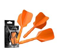 Viper Diamond Core Lot de 3 ailettes et tiges de fléchettes intégrées - Accessoire de fléchettes de précision avec polymères résistants pour Une Performance améliorée, Tige Moyenne, vol Standard n°6
