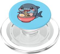 Viper Dogfish Shark Mangeant Ramen Nouilles Kawaii Mignon Drôle PopSockets PopGrip pour MagSafe