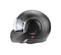 ViPER F242 P/J Reverse Flip Up Motorcycle Helmet - Double Visor Modular Jet Crash Helmet for Racing Sports Touring - Road Legal ECE22.05/22.06 Approved Motorbike Helmets (Matt Black,M)