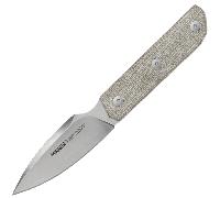 Viper MIRROR1 Spear Point Stonewash M390, Micarta Canvas Vert, Étui en cuir VT4060CG