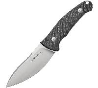 Viper NORDLYS Drop Point Satin N690Co, Fibre de Carbone, Étui en Cuir VT4046FC