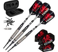 Viper Soft Tip Dart, 18gm (Diamond Cut Barrel) Pitbull Fléchette à Pointe Souple, 18 g (Corps taillé) Unisexe, Noir, Crosscut