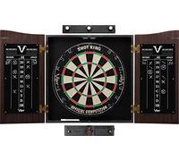 Viper Vault Sisal/Poils Pointe en Acier Fléchettes et Armoire Bundle, Vault Sisal/Bristle Steel Tip Dartboard & Cabinet Bundle: Elite Set (Shot King Dartboard and Darts)