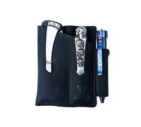 VIPERADE PJ12 EDC Fourreau en cuir pour outils multifonctions Leatherman Multitools Étui de rangement fait à la main avec 3 poches Noir