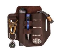 VIPERADE PJ13 Plus EDC Étui en Cuir pour Outils Multifonctions en Cuir Porte-clés pour Lampe de Poche, Couteau, Stylo Tactique, Transport Quotidien en extérieur,Sac de Ceinture