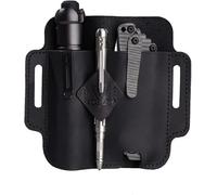 VIPERADE PJ19 Sac fourre-Tout en Cuir EDC avec Porte-clés, Boucle de Ceinture, Porte-Stylo pour Lampe de Poche, Outils de Camping en Plein air