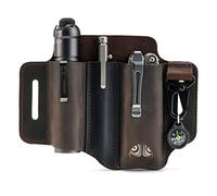 VIPERADE PJ29 EDC Gaine en Cuir, Gaine Multi-Outils/étui à Outils/Gaine de Ceinture de Couteau/Gaine de Lampe de Poche pour Leatherman Multitools/Gaine de Couteau, Ceinture Organisateur de Gaine