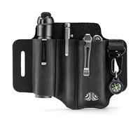 VIPERADE PJ29 EDC Gaine en Cuir, Gaine Multi-Outils/étui à Outils/Gaine de Ceinture de Couteau/Gaine de Lampe de Poche pour Leatherman Multitools/Gaine de Couteau, Ceinture Organisateur de Gaine