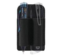 VIPERADE PL6 EDC Patch de rangement élastique avec crochet, support latéral en cuir EDC pour stylo tactique, lampes de poche, batterie, équipement EDC pour organiser votre sac de transport quotidien