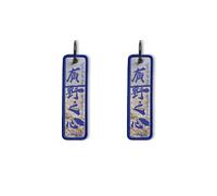 VIPERADE VAA1 2 pièces porte clés brodé, porte clés texte personnalisé, étiquette porte clés pour moto/bagages/sac, Patch porte clés