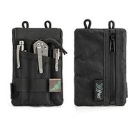 VIPERADE VE1 X-PAC Organiseur De Poche pour Homme en Nylon Multitool Pouch Rangement EDC Équipement Organisé Lampe De Poche Couteau De Poche Cahier(X-Pac Noir)
