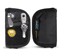 VIPERADE VE10 Pochette EDC Compacte 15 Compartiments, avec Surface Auto-Agrippante pour Patchs, Organiseur De Poche Homme pour Multitools Et Petits Outils