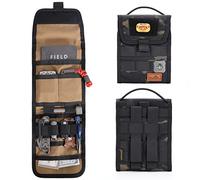 VIPERADE VE12 Sac tactique pliable, sacoche à outils Molle, sacoche à outils triple pli, organisateur de sacoches EDC utile pour l'extérieur et l'usage quotidien - Camo Noir