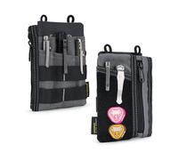 VIPERADE VE16 Petit Organiseur d'outils EDC, Petit Sac Multi-Outils avec 7 Poches, Organiseur EDC pour Homme, Mini Sac de Poche avec Zone Scratch pour Bricolage, Petit Organiseur Multi-Outils(Gris)