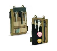 VIPERADE VE16 Petit organiseur d'outils EDC, petit sac multi-outils avec 7 poches, organiseur EDC pour homme, mini sac de poche avec zone scratch pour bricolage, petit organiseur multi-outils(Kaki)