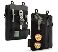 VIPERADE VE16 Petit Organiseur d'outils EDC, Petit Sac Multi-Outils avec 7 Poches, Organiseur EDC pour Homme, Mini Sac de Poche avec Zone Scratch pour Bricolage, Petit Organiseur Multi-Outils(Noir)