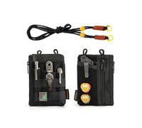 VIPERADE VE16R EDC Pouch Petit Sac à Outils de Rangement EDC avec 7 Poches, Sac de Rangement EDC pour Hommes, Petite Pochette de Rangement Multi-Outils avec bandoulière, Petite Pochette de Poche EDC