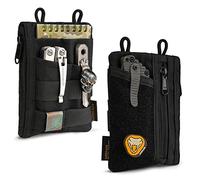 VIPERADE VE18 EDC Organisateur De Sac à Outils pour Usage Quotidien Multitool Pochette De Protection pour EDC Gear Lampe De Poche Couteau Stylo Notebook(Noir)