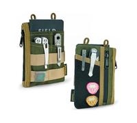 VIPERADE VE18 EDC Organisateur De Sac à Outils pour Usage Quotidien Multitool Pochette De Protection pour EDC Gear Lampe De Poche Couteau Stylo Notebook(Vert + Kaki)
