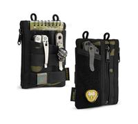 VIPERADE VE18 EDC Organisateur De Sac à Outils pour Usage Quotidien Multitool Pochette De Protection pour EDC Gear Lampe De Poche Couteau Stylo Notebook(Camo Noir)