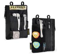 VIPERADE VE18 X-Pac EDC Organisateur De Sac à Outils pour Usage Quotidien Multitool Pochette De Protection pour EDC Gear Lampe De Poche Couteau Stylo Notebook(X-Pac Noir)