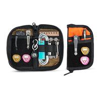 VIPERADE VE22 EDC Pouch Petit sac à outils EDC avec 4 poches et 5 compartiments élastiques Petit sac de rangement EDC pour outils multifonctions Organiseur de poche EDC avec surface scratch (Orange)