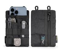 VIPERADE VE3 EDC Tool Pocket Organizer, Petit Organiseur de Poche EDC pour Homme, Petit Organiseur Multi-Outils en Nylon Sac à Outils pour Petite Lampe de Poche Multichaise Stylo Carnet (X-Pac Noir)