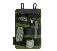 VIPERADE VE3 EDC Tool Pocket Organizer, Petit Organiseur de Poche EDC pour Homme, Petit Organiseur Multi-Outils en Nylon Sac à Outils pour Petite Lampe de Poche Multichaise Stylo Carnet (Vert)
