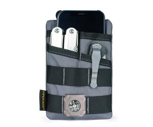 VIPERADE VE3 EDC Tool Pocket Organizer, Petit Organiseur de Poche EDC pour Homme, Petit Organiseur Multi-Outils en Nylon Sac à Outils pour Petite Lampe de Poche Multichaise Stylo Carnet (Gris)