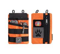 VIPERADE VE3-P EDC Pouch Petit Sac à Outils EDC Sac de Rangement EDC Organiseur de Poche Sac Multi-Outils en Nylon Petit pour Lampe de Poche Multitools Stylo Notebook-Orange