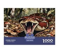 Vipère du Gabon Puzzle en Bois Imperméable DIY Puzzles De 1000 Pièces pour Adultes Cadeaux Impossible Jeux De Stimulants