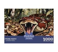 Vipère du Gabon Puzzle en Bois Imperméable Puzzles De 1000 Pièces pour Adultes Cadeaux Coloré Jeux De Stimulants