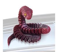 Vipère Imprimée En 3D Extra Longue De 75 Cm - Figurine De Serpent Articulée Flexible | Acide Polylactique De 2,5 Pieds, Jouet Animal | Ornement Artisanal Réaliste De Serpent Imprimé En 3D Pour Décorat