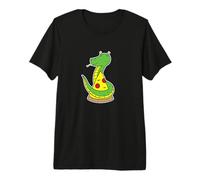 Vipère Mignonne avec Une Pizza T-Shirt Haut de Gamme