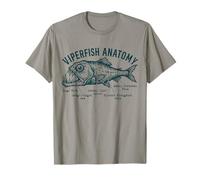 Viperfish Anatomy Marine Biologist Fish T-Shirt