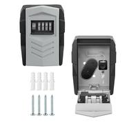 ViperSafe Boîte à Clefs Sécurisée Extérieure en Métal : Coffre Fort Mural Robuste avec Combinaison à 4 Chiffres, Boîtier à Clés pour Maison, Bureau, Appartement et Airbnb - Gris