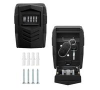 ViperSafe Boîte à Clefs Sécurisée Extérieure en Métal : Coffre Fort Mural Robuste avec Combinaison à 4 Chiffres, Boîtier à Clés pour Maison, Bureau, Appartement et Airbnb - Noir