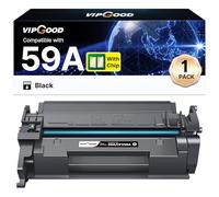 VIPGOOD 59A CF259A CF259X Cartouche de Toner Compatible pour 59A CF259A CF259X 59X pour Laserjet Pro MFP M428fdw M304 M404 M428 M404dn M404dw MFP M428dw M428fdn M428 M428m M304 M304a M404n (1 Noir)