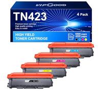 VIPGOOD TN423 TN-423 Compatible Cartouche de Toner compatibles pour Brother TN423 TN-423 TN421 pour Brother HL-L8260CDW MFC-L8900CDW MFC-L8690CDW HL-L8360CDW DCP-L3560CDW (Noir Cyan Jaune Magenta)