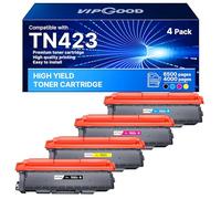 VIPGOOD TN423 TN-423 Compatible Cartouche de Toner compatibles pour Brother TN423 TN-423 TN421 pour Brother HL-L8260CDW MFC-L8900CDW MFC-L8690CDW HL-L8360CDW DCP-L3560CDW (Noir Cyan Jaune Magenta)