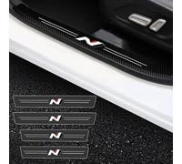 VIPHID Protecteur Seuil Porte Voiture pour Hyundai N Nline I20 I30 I40 Ix35 Tucson Elantra Sonata Genesis Solaris VEOSTER KONA, Garnitures de Seuil PortièRe Voiture Protection Pédales,B