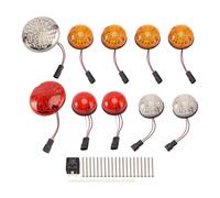 VIPIH 10PC LED Light Kit pour Land Rover Defender 1990-2016